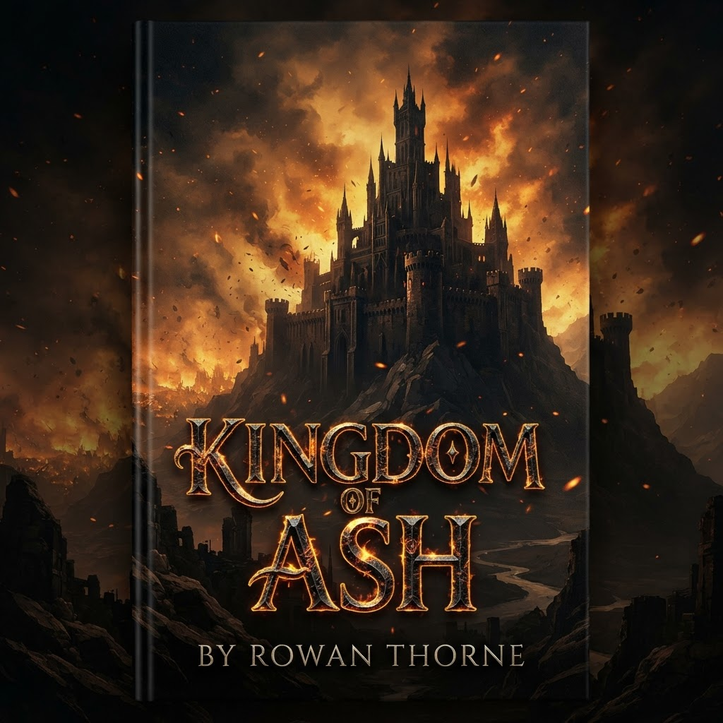 Kingdom of Ash by Rowan Thorne book cover